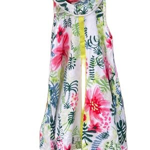 Girls Deux Par Deux Tropical Dress Size 5